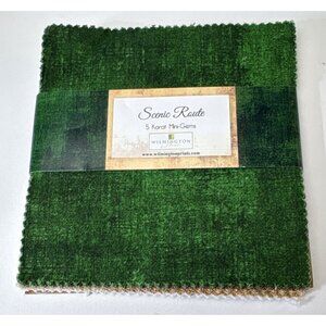 Wilmington Prints Scenic Route 5” Cotton Fabric Squares 24 Pieces Quilting Craft